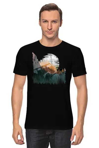 Заказать мужскую футболку в Москве. Футболка классическая  Offroad Expedition от oneredfoxstore@gmail.com - готовые дизайны и нанесение принтов.