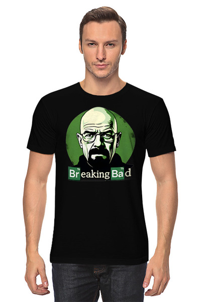 Заказать мужскую футболку в Москве. Футболка классическая Breaking Bad  от 777-71@mail.ru - готовые дизайны и нанесение принтов.
