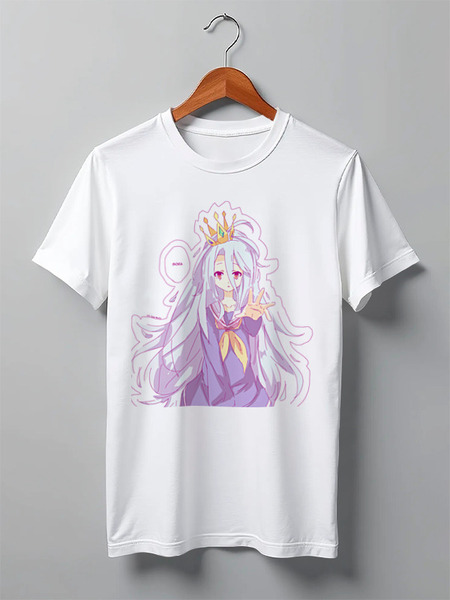 Заказать мужскую футболку в Москве. Футболка классическая No Game No Life от cherdantcev - готовые дизайны и нанесение принтов.