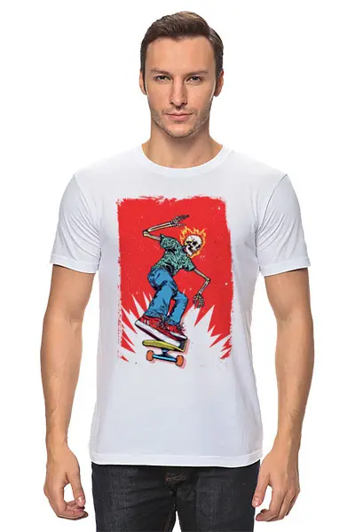 Заказать мужскую футболку в Москве. Футболка классическая ❖Skater❖ от balden - готовые дизайны и нанесение принтов.