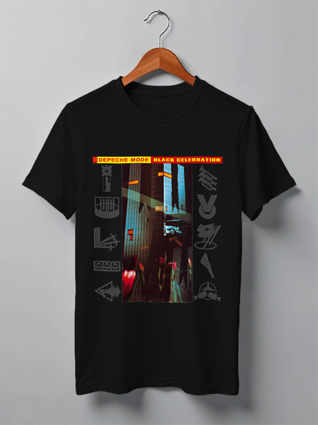Заказать мужскую футболку в Москве. Футболка классическая Depeche Mode / Black Celebration от OEX design - готовые дизайны и нанесение принтов.
