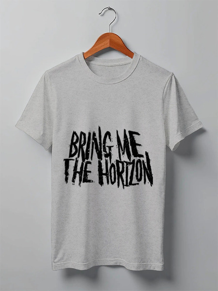 Заказать мужскую футболку в Москве. Футболка классическая Bring Me The Horizon от BURNSHIRTS - готовые дизайны и нанесение принтов.