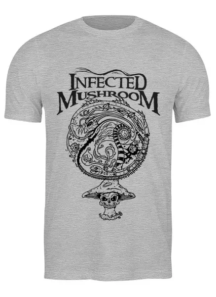 Заказать мужскую футболку в Москве. Футболка классическая Infected Mushroom от OEX design - готовые дизайны и нанесение принтов.