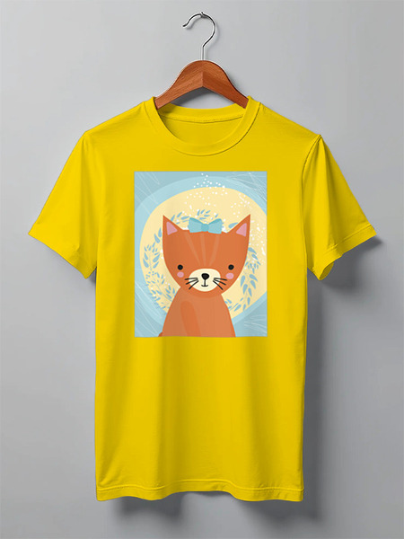 Заказать мужскую футболку в Москве. Футболка классическая Cats Here от oneredfoxstore@gmail.com - готовые дизайны и нанесение принтов.