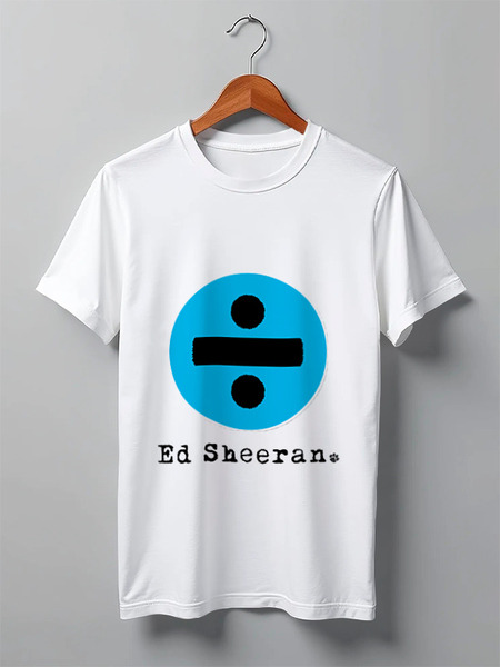 Заказать мужскую футболку в Москве. Футболка классическая Ed Sheeran от Анастасия Вахрушева - готовые дизайны и нанесение принтов.