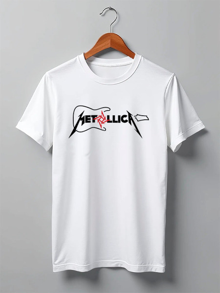 Заказать мужскую футболку в Москве. Футболка классическая Metallica от kolok - готовые дизайны и нанесение принтов.