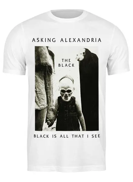 Заказать мужскую футболку в Москве. Футболка классическая Asking Alexandria от geekbox - готовые дизайны и нанесение принтов.