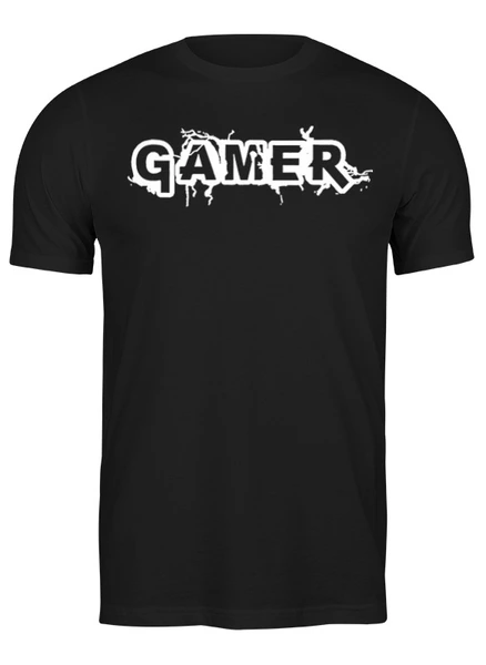 Заказать мужскую футболку в Москве. Футболка классическая Gamer от Leichenwagen - готовые дизайны и нанесение принтов.