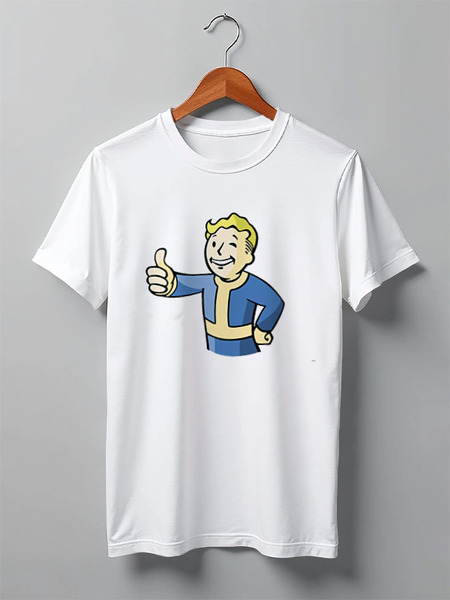 Заказать мужскую футболку в Москве. Футболка классическая Fallout от Picasso - готовые дизайны и нанесение принтов.