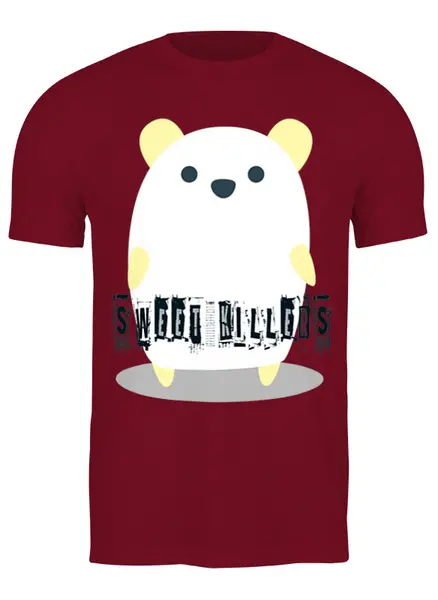 Заказать мужскую футболку в Москве. Футболка классическая Bear Here от oneredfoxstore@gmail.com - готовые дизайны и нанесение принтов.