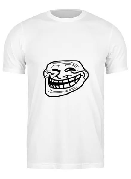 Заказать мужскую футболку в Москве. Футболка классическая Mem смех от THE_NISE  - готовые дизайны и нанесение принтов.