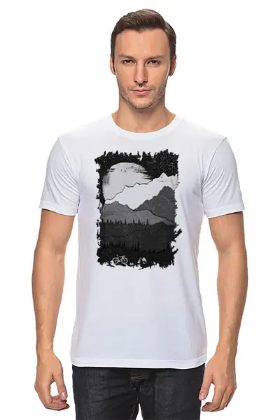 Заказать мужскую футболку в Москве. Футболка классическая Gravel Travel от oneredfoxstore@gmail.com - готовые дизайны и нанесение принтов.