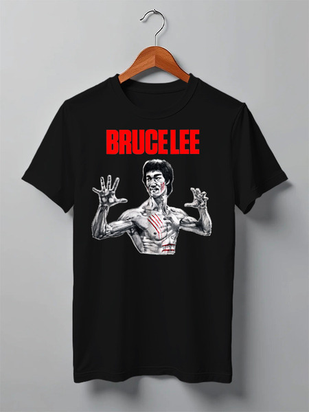 Заказать мужскую футболку в Москве. Футболка классическая Bruce Lee от Leichenwagen - готовые дизайны и нанесение принтов.