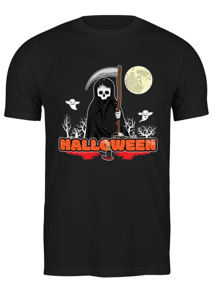 Заказать мужскую футболку в Москве. Футболка классическая Halloween dead от skynatural - готовые дизайны и нанесение принтов.