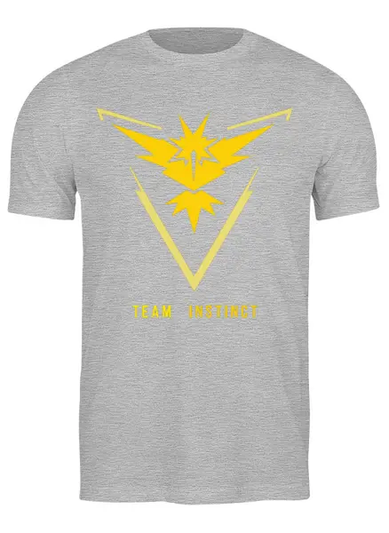 Заказать мужскую футболку в Москве. Футболка классическая Pokemon GO Team Instinct от cherdantcev - готовые дизайны и нанесение принтов.