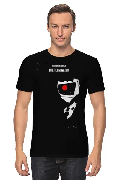 Заказать мужскую футболку в Москве. Футболка классическая Терминатор / The Terminator от Strabby Crabby - готовые дизайны и нанесение принтов.