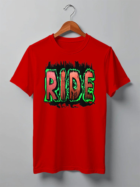 Заказать мужскую футболку в Москве. Футболка классическая Ride Red от oneredfoxstore@gmail.com - готовые дизайны и нанесение принтов.