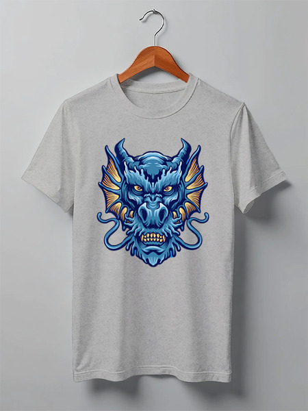 Заказать мужскую футболку в Москве. Футболка классическая Blue dragon от skynatural - готовые дизайны и нанесение принтов.