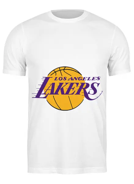 Заказать мужскую футболку в Москве. Футболка классическая Lakers от Nalivaev - готовые дизайны и нанесение принтов.
