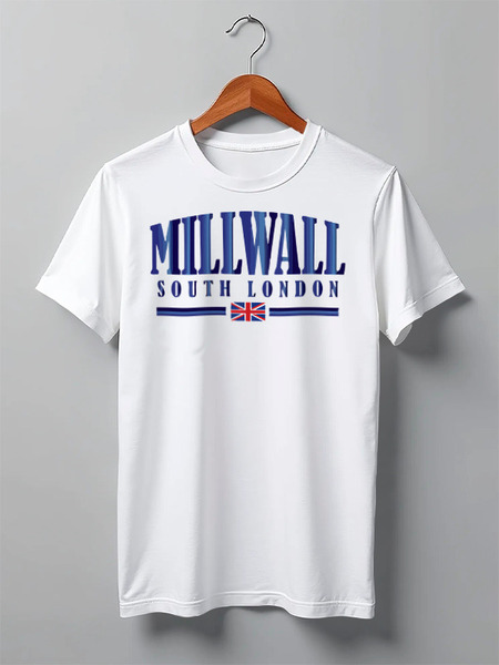 Заказать мужскую футболку в Москве. Футболка классическая Millwall South London tee от Millwall Supporters Club Russia - готовые дизайны и нанесение принтов.