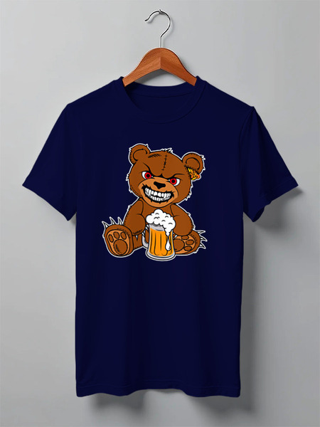 Заказать мужскую футболку в Москве. Футболка классическая ߷Happy Bear߷ от balden - готовые дизайны и нанесение принтов.