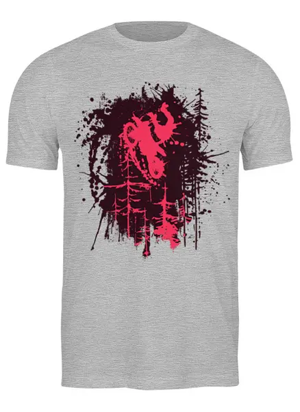 Заказать мужскую футболку в Москве. Футболка классическая Ink Rider от oneredfoxstore@gmail.com - готовые дизайны и нанесение принтов.