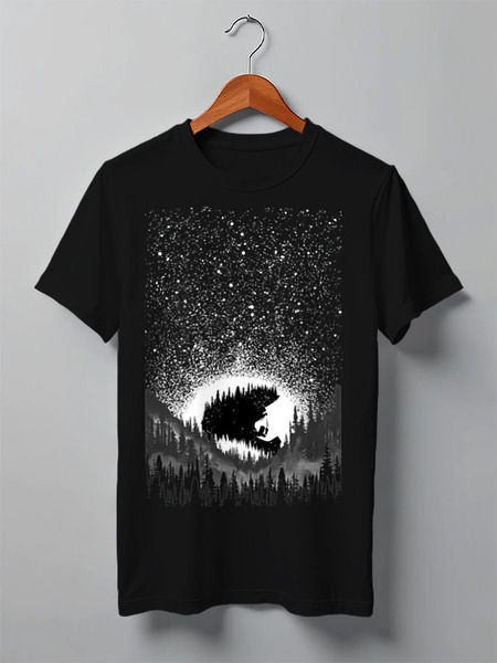 Заказать мужскую футболку в Москве. Футболка классическая Mountain Bike от oneredfoxstore@gmail.com - готовые дизайны и нанесение принтов.