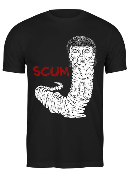 Заказать мужскую футболку в Москве. Футболка классическая Scum art от Leichenwagen - готовые дизайны и нанесение принтов.
