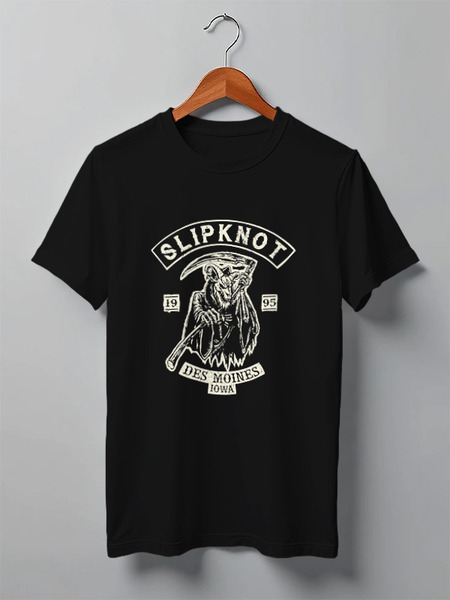 Заказать мужскую футболку в Москве. Футболка классическая Slipknot от geekbox - готовые дизайны и нанесение принтов.
