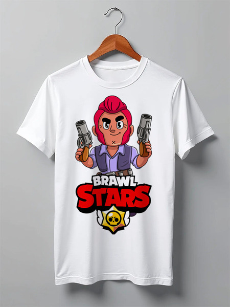 Заказать мужскую футболку в Москве. Футболка классическая BRAWL STARS COLT от geekbox - готовые дизайны и нанесение принтов.