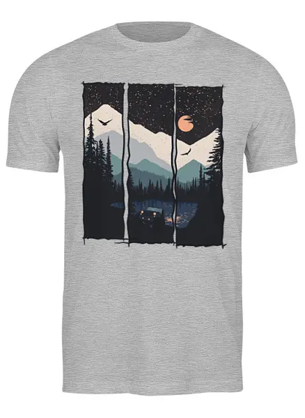 Заказать мужскую футболку в Москве. Футболка классическая Offroad от oneredfoxstore@gmail.com - готовые дизайны и нанесение принтов.
