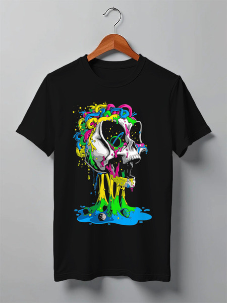 Заказать мужскую футболку в Москве. Футболка классическая ◈SkullColor◈ от balden - готовые дизайны и нанесение принтов.