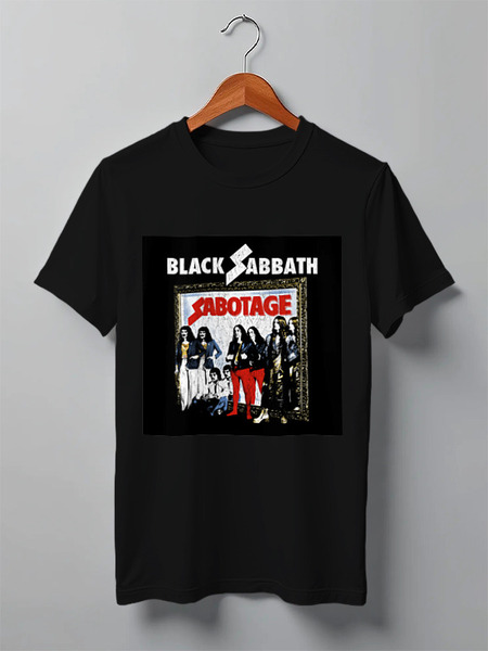 Заказать мужскую футболку в Москве. Футболка классическая Black Sabbath от Fedor - готовые дизайны и нанесение принтов.
