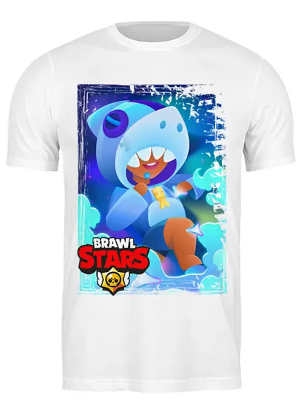 Заказать мужскую футболку в Москве. Футболка классическая Brawl Stars от balden - готовые дизайны и нанесение принтов.