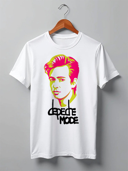 Заказать мужскую футболку в Москве. Футболка классическая Depeche Mode от Leichenwagen - готовые дизайны и нанесение принтов.