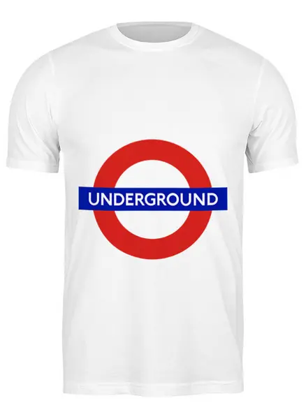 Заказать мужскую футболку в Москве. Футболка классическая Underground от shoggot - готовые дизайны и нанесение принтов.