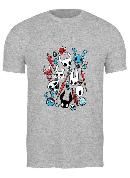 Заказать мужскую футболку в Москве. Футболка классическая Hollow Knight от geekbox - готовые дизайны и нанесение принтов.