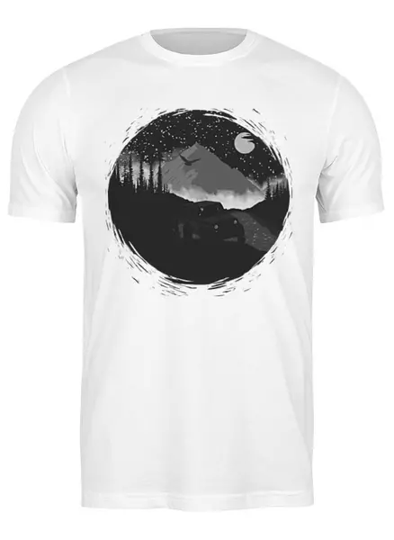 Заказать мужскую футболку в Москве. Футболка классическая Offroad от oneredfoxstore@gmail.com - готовые дизайны и нанесение принтов.