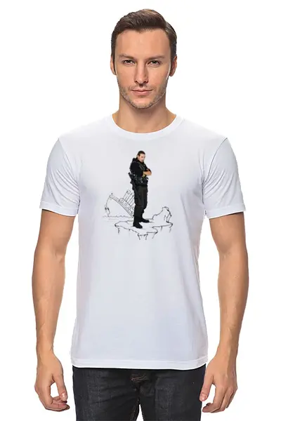 Заказать мужскую футболку в Москве. Футболка классическая Эпизод 1 - Айсберг от Rain - готовые дизайны и нанесение принтов.
