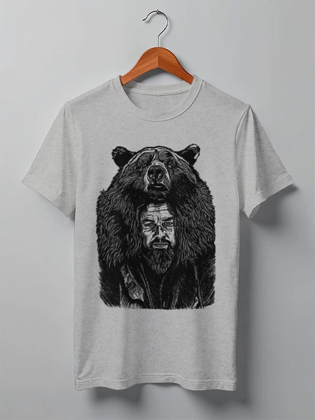 Заказать мужскую футболку в Москве. Футболка классическая The Revenant / Выживший от crash - готовые дизайны и нанесение принтов.