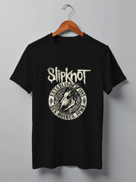 Заказать мужскую футболку в Москве. Футболка классическая Slipknot от geekbox - готовые дизайны и нанесение принтов.