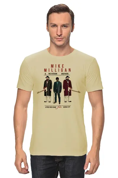 Заказать мужскую футболку в Москве. Футболка классическая Fargo - Mike Milligan от cherdantcev - готовые дизайны и нанесение принтов.