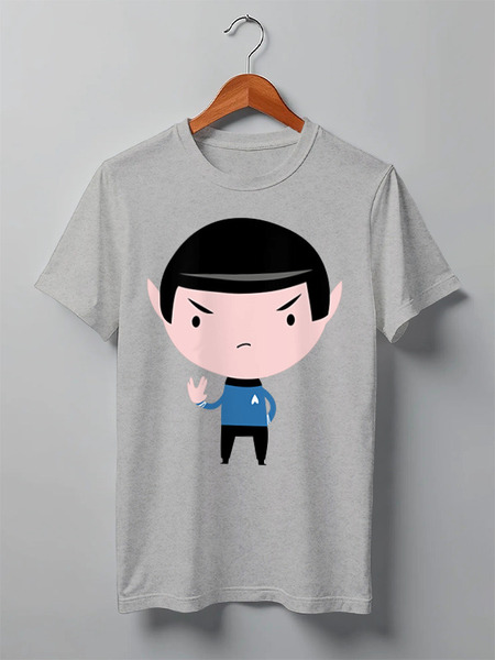 Заказать мужскую футболку в Москве. Футболка классическая Спок (Star Trek) от coolmag - готовые дизайны и нанесение принтов.