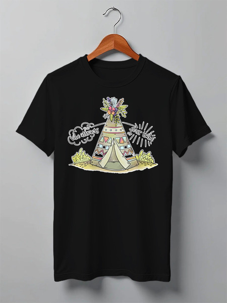 Заказать мужскую футболку в Москве. Футболка классическая Mountains от oneredfoxstore@gmail.com - готовые дизайны и нанесение принтов.