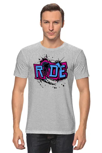 Заказать мужскую футболку в Москве. Футболка классическая Ride Colors от oneredfoxstore@gmail.com - готовые дизайны и нанесение принтов.