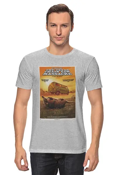 Заказать мужскую футболку в Москве. Футболка классическая The Texas Chain Saw Massacre от KinoArt - готовые дизайны и нанесение принтов.