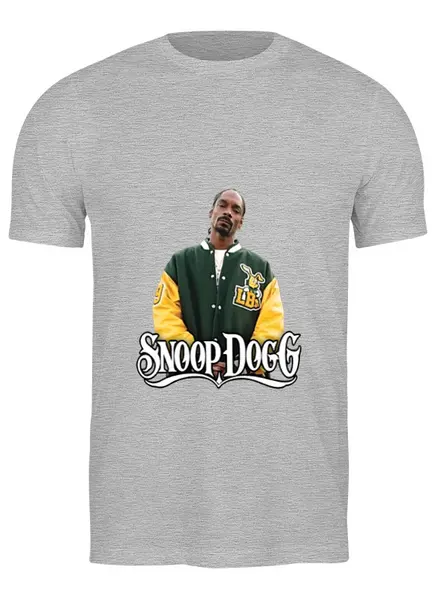 Заказать мужскую футболку в Москве. Футболка классическая Snoop Dogg от wenabase - готовые дизайны и нанесение принтов.