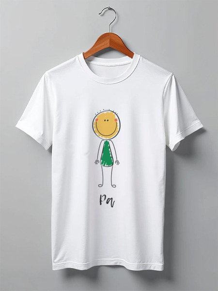 Заказать мужскую футболку в Москве. Футболка классическая Pa's shirt от Maks Lange - готовые дизайны и нанесение принтов.