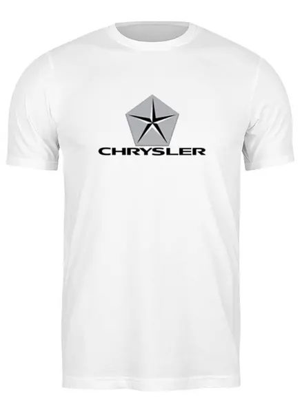 Заказать мужскую футболку в Москве. Футболка классическая Chrysler от DESIGNER   - готовые дизайны и нанесение принтов.