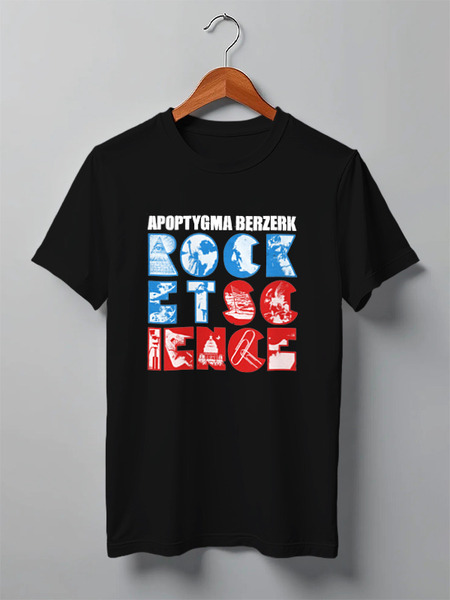 Заказать мужскую футболку в Москве. Футболка классическая Apoptygma Berzerk. Rocket Science от OEX design - готовые дизайны и нанесение принтов.